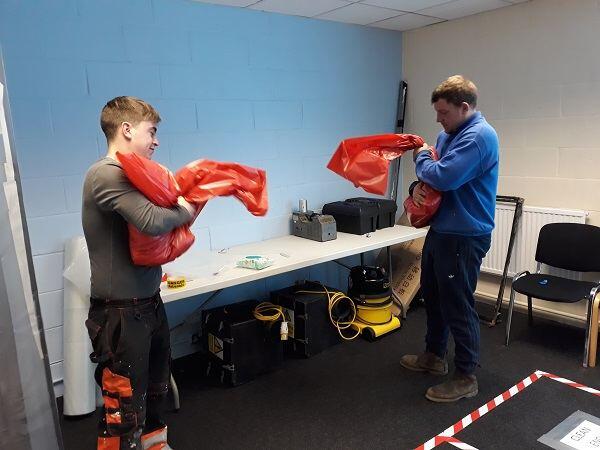 Asbestos training North West - course delegates on one of our training days
